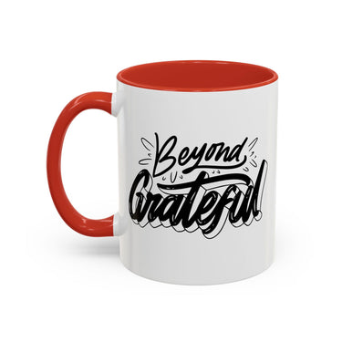 Faith Culture - Beyond Grateful - Christian Thanksgiving Accent Coffee Mug, 11oz and 15oz