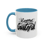 Faith Culture - Beyond Grateful - Christian Thanksgiving Accent Coffee Mug, 11oz and 15oz
