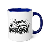 Faith Culture - Beyond Grateful - Christian Thanksgiving Accent Mug, 11oz