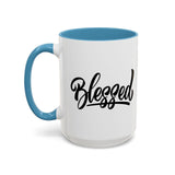 Faith Culture - Blessed - Christian Thanksgiving Accent Coffee Mug, 11oz and 15oz