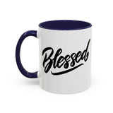 Faith Culture - Blessed - Christian Thanksgiving Accent Coffee Mug, 11oz and 15oz