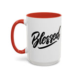 Faith Culture - Blessed - Christian Thanksgiving Accent Coffee Mug, 11oz and 15oz