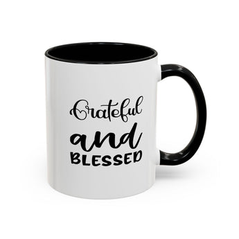 Faith Culture - Blessed - Christian Thanksgiving Accent Coffee Mug, 11oz and 15oz 11oz Black
