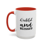 Faith Culture - Blessed - Christian Thanksgiving Accent Coffee Mug, 11oz and 15oz