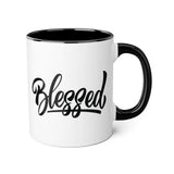 Faith Culture - Blessed - Christian Thanksgiving Accent Mug, 11oz