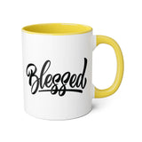 Faith Culture - Blessed - Christian Thanksgiving Accent Mug, 11oz
