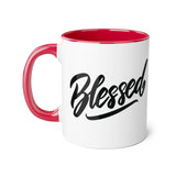 Faith Culture - Blessed - Christian Thanksgiving Mug, 11oz Red 11oz