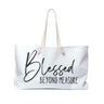 Faith Culture - Blessed Beyond Measure - Christian Weekender Tote Bag 24" × 13"
