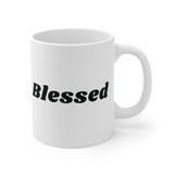 Faith Culture - Blessed Ceramic Coffee Mug Christian Thanksgiving Gift 11oz White