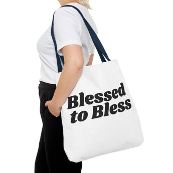 Faith Culture - Blessed to Bless Christian Tote Bag Thanksgiving Gift Everyday Carryall