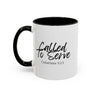 Faith Culture - Called to Serve - Galatians 5:13 Christian Coffee Mug 11oz Black