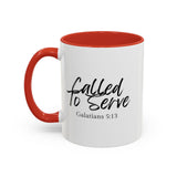 Faith Culture - Called to Serve - Galatians 5:13 Christian Coffee Mug 11oz Red
