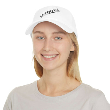 Faith Culture - Cheerful - Christian Low Profile Baseball Cap White One size