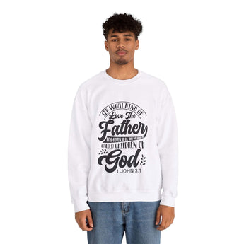 Faith Culture - Children of God - Christian Unisex Heavy Blend⢠Crewneck Sweatshirt White