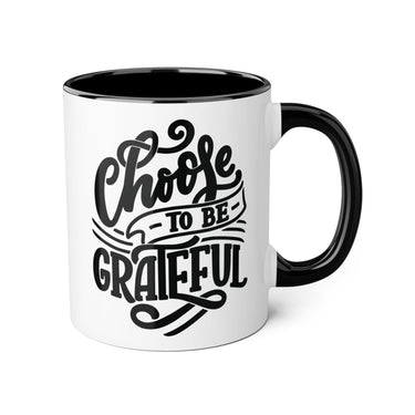Faith Culture - Choose to Be Grateful - Christian Thanksgiving Accent Mug, 11oz