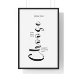 Faith Culture - Chosen Vessel - John 15:16 - Christian Wall Art 20" x 30" Black