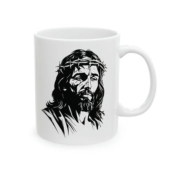 Faith Culture - Christ on the Cross - Christian Coffee or Tea Ceramic Mug 11oz 11oz