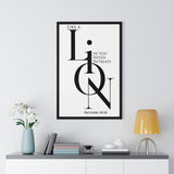 Faith Culture - Christian Home Décor - A Lion, Mighty Among Beasts - Proverbs 30:30 Wall Art