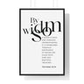 A Little Sleep, A Little Slumber Wall Art | Proverbs 24:34 Christian Decor 24″ x 36″ Black