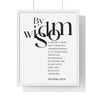 A Little Sleep, A Little Slumber Wall Art | Proverbs 24:34 Christian Decor 16" x 20" White