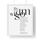 Faith Culture - Christian Home Décor - A Little Sleep, A Little Slumber - Proverbs 24:34 Wall Art 16" x 20" White