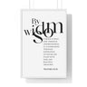 A Little Sleep, A Little Slumber Wall Art | Proverbs 24:34 Christian Decor 20" x 30" White