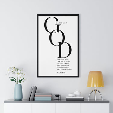 Faith Culture - Christian Home Décor - Abounding in Love and Faithfulness - Psalm 86:15 Wall Art