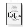 Faith Culture - Christian Home Décor - Do Not Fear, For I Am With You - Isaiah 41:10 Wall Art 24″ x 36″ Black