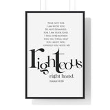 Faith Culture - Christian Home Décor - Do Not Fear, For I Am With You - Isaiah 41:10 Wall Art 24″ x 36″ Black