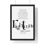 Faith Culture - Christian Home Décor - Do Not Fear, For I Am With You - Isaiah 41:10 Wall Art 12″ x 18″ Black