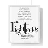Faith Culture - Christian Home Décor - Do Not Fear, For I Am With You - Isaiah 41:10 Wall Art 16" x 20" White