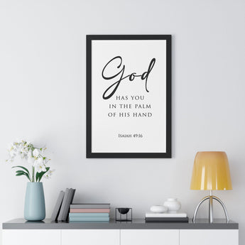Faith Culture - Christian Home Décor - Engraved Remembrance - Isaiah 49:16 Wall Art