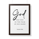 Faith Culture - Christian Home Décor - Engraved Remembrance - Isaiah 49:16 Wall Art