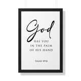 Faith Culture - Christian Home Décor - Engraved Remembrance - Isaiah 49:16 Wall Art