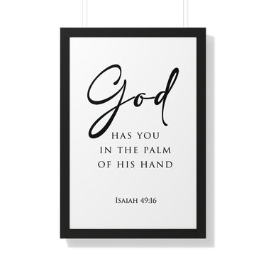 Faith Culture - Christian Home Décor - Engraved Remembrance - Isaiah 49:16 Wall Art