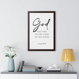 Faith Culture - Christian Home Décor - Engraved Remembrance - Isaiah 49:16 Wall Art