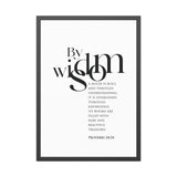 Faith Culture - Christian Home Décor - Faithful Reflection - Proverbs 24:34 Wall Art