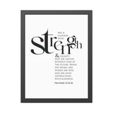 Faith Culture - Christian Home Décor - Faithful Reflection - Proverbs 24:34 Wall Art