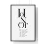 Honor Her for All That Her Hands Have Done Framed Wall Art | Proverbs 31:31 24″ x 36″ Black