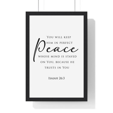 Faith Culture - Christian Home Decor - Peaceful Mind Wall Art - Faith Culture