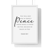Faith Culture - Christian Home Decor - Peaceful Mind Wall Art - Faith Culture