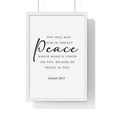 Faith Culture - Christian Home Decor - Peaceful Mind Wall Art - Faith Culture