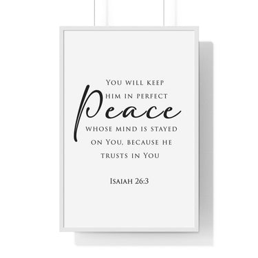 Faith Culture - Christian Home Decor - Peaceful Mind Wall Art - Faith Culture