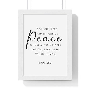 Faith Culture - Christian Home Decor - Peaceful Mind Wall Art - Faith Culture