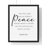 Faith Culture - Christian Home Decor - Peaceful Mind Wall Art - Faith Culture