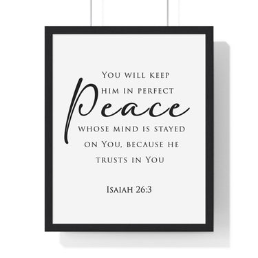 Faith Culture - Christian Home Decor - Peaceful Mind Wall Art - Faith Culture