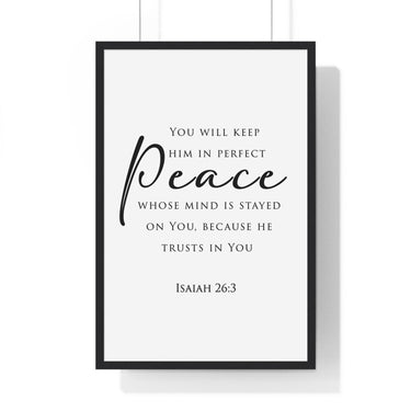 Faith Culture - Christian Home Decor - Peaceful Mind Wall Art - Faith Culture