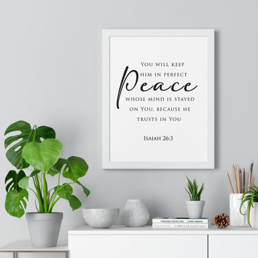 Faith Culture - Christian Home Decor - Peaceful Mind Wall Art - Faith Culture