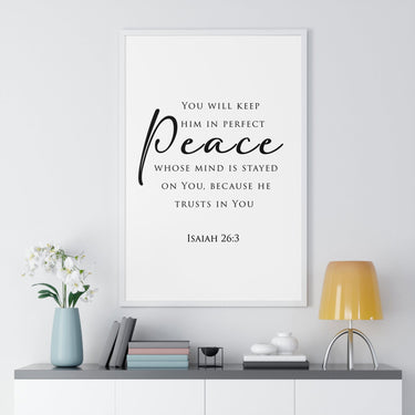 Faith Culture - Christian Home Decor - Peaceful Mind Wall Art - Faith Culture