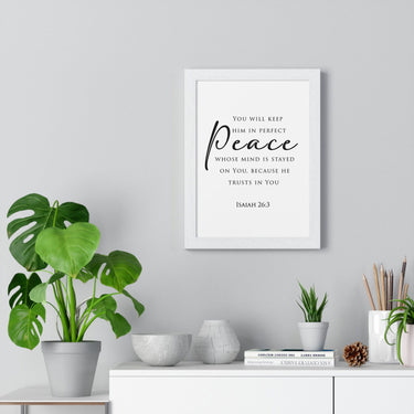 Faith Culture - Christian Home Decor - Peaceful Mind Wall Art - Faith Culture